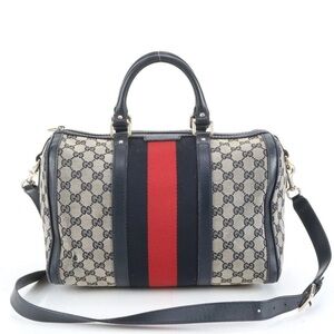Gucci Women's Black and Red Satchel